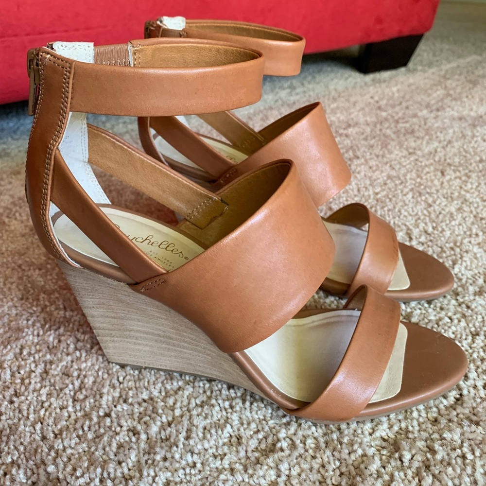 Seychelles, Size 6, Strappy Wedge Heel Sandal